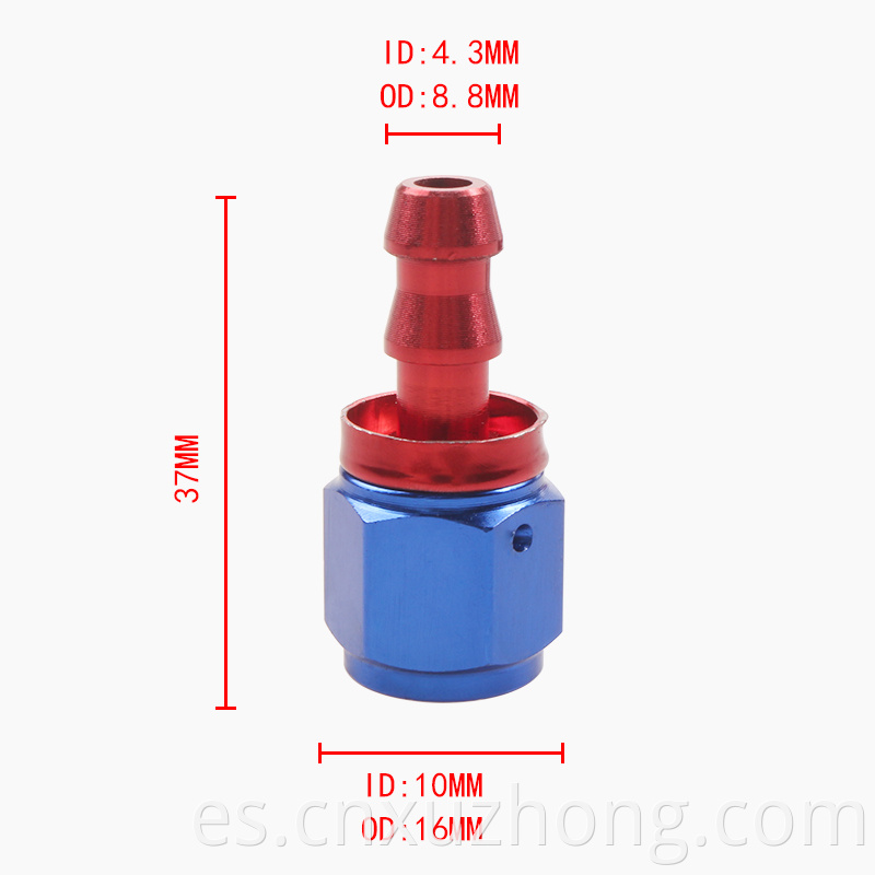 Enfriador de aceite de aleación de aluminio de grado RASTP, adaptador de tubo de manguera de línea de combustible de aceite giratorio AN4-45